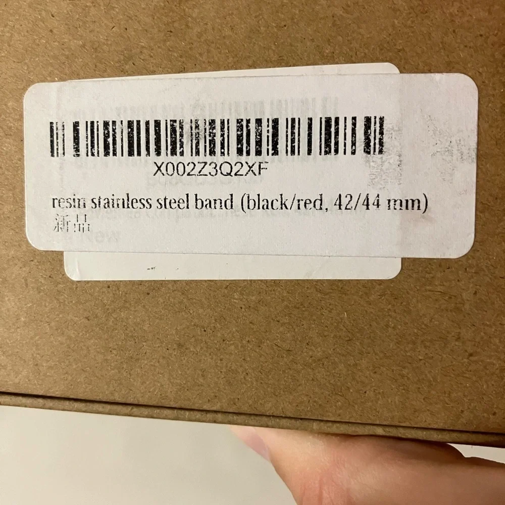 smart watch band replacement 44mm Red And Black Stainless Steel‎